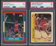 Load image into Gallery viewer, 1986 Fleer Basketball Set Break #13 ALL PSA 7 with Stickers (Limit 3 Max)