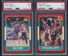 Load image into Gallery viewer, 1986 Fleer Basketball Set Break #13 ALL PSA 7 with Stickers (Limit 3 Max)