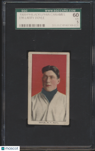 1909 Philadelphia Caramel (E95) Larry Doyle SGC 5