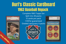 Load image into Gallery viewer, Pre-Sale ~ Burl&#39;s Classic Cardboard ~ 1963 Topps Baseball Set Break Repack (limit removed)