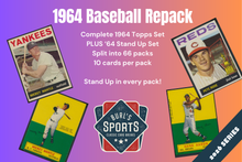Load image into Gallery viewer, 1964 Topps Baseball Set Break Repack (with Stand Ups!) ~ Burl's Classic Cardboard