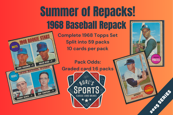 1968 Topps Baseball Set Break Repack ~ Burl's Classic Cardboard