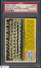 Load image into Gallery viewer, 1958 Topps White Sox Team #256 Checklist PSA/DNA Authentic Auto (Paul LaPalme)