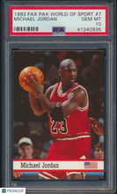 Load image into Gallery viewer, 1993 Fax Pax World Of Sport Michael Jordan #7 PSA 10