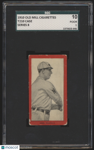 1910 Old Mill Cigarettes (T210) Case Series 8 SGC 1
