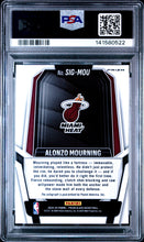Load image into Gallery viewer, 2024 Panini Prizm Black Signatures Alonzo Mourning #SIG-MOU Silver PSA 10