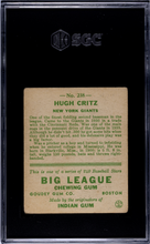 Load image into Gallery viewer, 1933 Goudey #238 Hugh Critz SGC 2 S26-02f