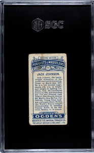 1909 Ogden's Cigarettes Pugilists & Wrestlers Jack Johnson #55 SGC A