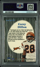 Load image into Gallery viewer, 1998 Fleer Tradition Playmakers Theatre Corey Dillon #2 PSA 9