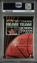 Load image into Gallery viewer, 1992 Stadium Club Beam Team #11 John Stockton Beam Team-Members Only PSA 8