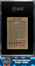 Load image into Gallery viewer, 1951 Bowman #32 Duke Snider SGC 3 S26-02l