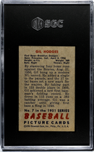 Load image into Gallery viewer, 1951 Bowman #7 Gil Hodges SGC 5 S26-02p