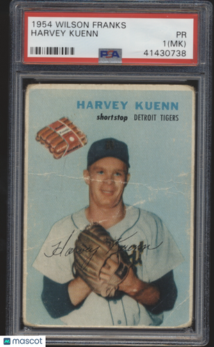 1954 Wilson Franks Harvey Kuenn MK PSA 1