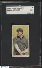 Load image into Gallery viewer, 1909-11 Hindu Cigarettes (T206) Bill Bernhard SGC A
