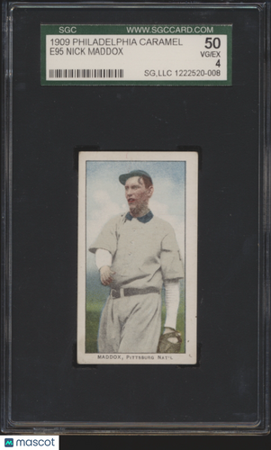 1909 Philadelphia Caramel (E95) Nick Maddox SGC 4