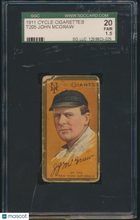 Load image into Gallery viewer, 1911 Cycle Cigarettes (T205) John Mcgraw SGC 1.5