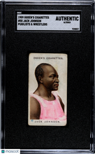 Load image into Gallery viewer, 1909 Ogden&#39;s Cigarettes Pugilists &amp; Wrestlers Jack Johnson #55 SGC A