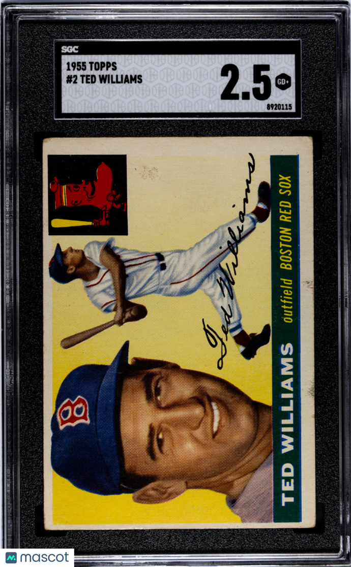 1955 Topps Ted Williams #2 SGC 2.5