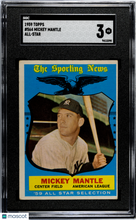 Load image into Gallery viewer, 1959 Topps #564 Mickey Mantle All-Star SGC 3 S26-02s
