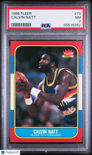 Load image into Gallery viewer, 1986 Fleer #79 Calvin Natt PSA 7 S26-00q