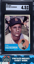 Load image into Gallery viewer, 1963 Topps #115 Carl Yastrzemski SGC 4.5 S26-02m