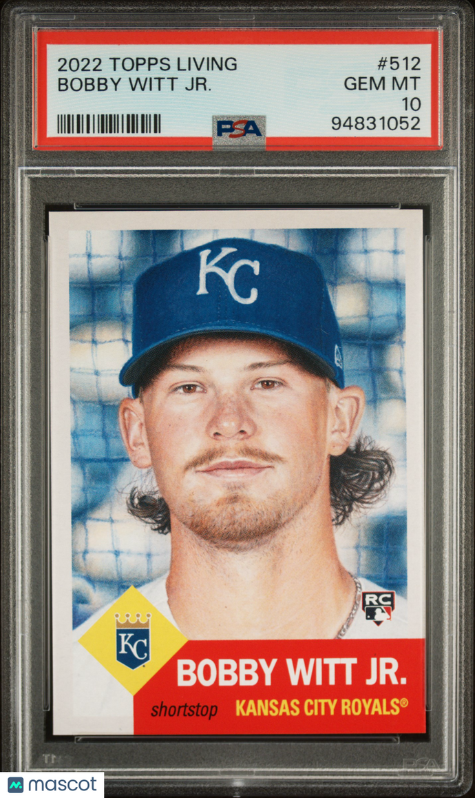 2022 Topps Living Bobby Witt JR. #512 PSA 10