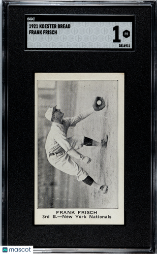 1921 Koester Bread Frank Frisch SGC 1