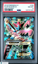 Load image into Gallery viewer, 2016 Pokemon Xy Breakpoint M Scizor EX Fa Breakpoint PSA 8 #120