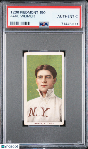 1909-11 T206 Piedmont 150 Jake Weimer PSA A