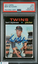 Load image into Gallery viewer, 1971 Topps Bert Blyleven #26 PSA 5 Auto 10
