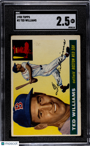 1955 Topps Ted Williams #2 SGC 2.5
