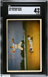 1953 Bowman Color #33 Pee Wee Reese SGC 4