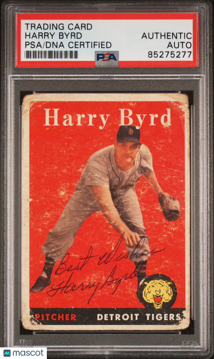 1958 Topps Harry Byrd #154 PSA/DNA Authentic Auto