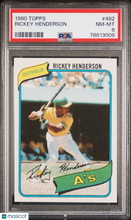 Load image into Gallery viewer, 1980 Topps Rickey Henderson #482 PSA 8
