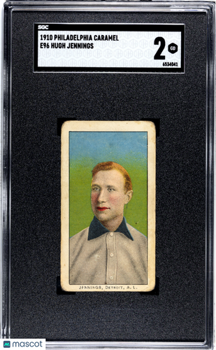 1910 Philadelphia Caramel (E96) Hugh Jennings SGC 2