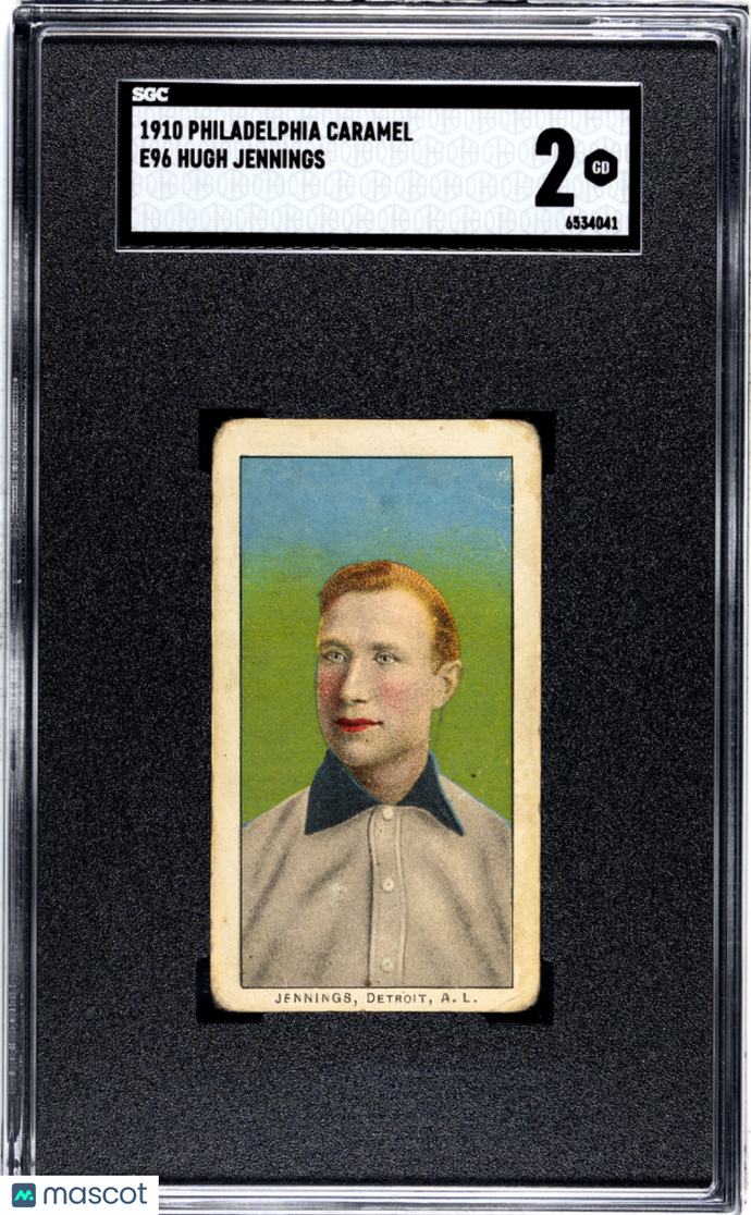 1910 Philadelphia Caramel (E96) Hugh Jennings SGC 2