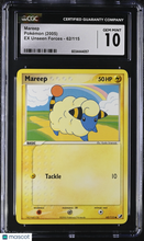 Load image into Gallery viewer, 2005 Pokemon EX Unseen Forces Mareep 62/115 CGC 10 #62/115