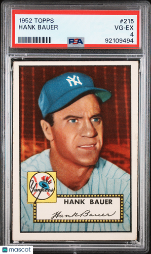 1952 Topps Hank Bauer #215 PSA 4