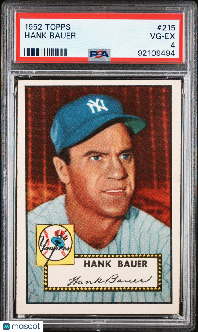 1952 Topps Hank Bauer #215 PSA 4