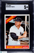 Load image into Gallery viewer, 1966 Topps Mickey Mantle #50 SGC 5