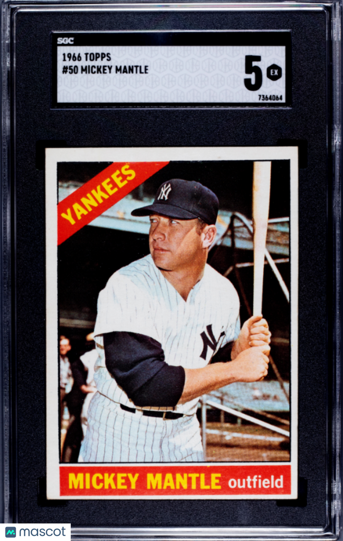1966 Topps Mickey Mantle #50 SGC 5