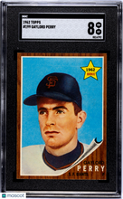 Load image into Gallery viewer, 1962 Topps Gaylord Perry #199 SGC 8
