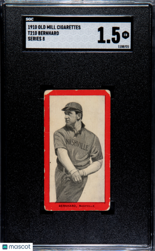 1910 Old Mill Cigarettes (T210) Bernhard Series 8 SGC 1.5