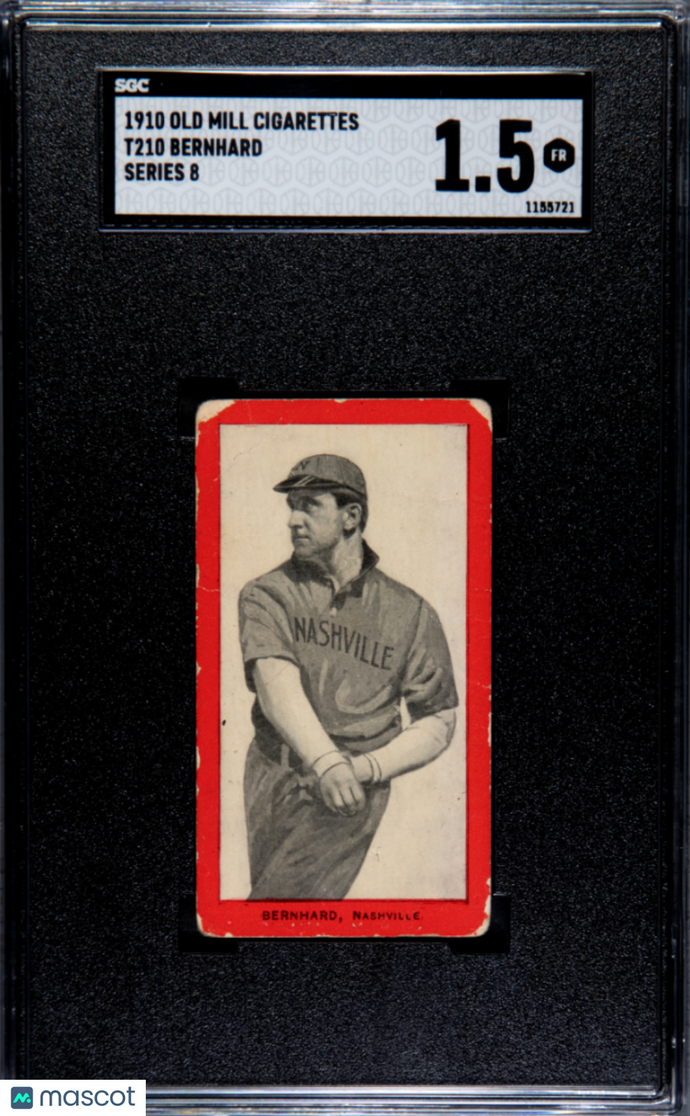 1910 Old Mill Cigarettes (T210) Bernhard Series 8 SGC 1.5