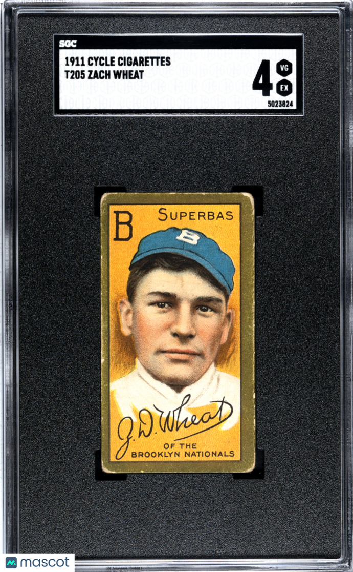 1911 Cycle Cigarettes (T205) Zach Wheat SGC 4