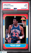 Load image into Gallery viewer, 1986 Fleer Patrick Ewing #32 PSA 9