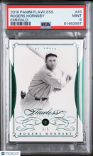 Load image into Gallery viewer, 2016 Panini Flawless Rogers Hornsby #41 Emerald 3 / 5 PSA 9