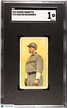 Load image into Gallery viewer, 1910 Coupon Cigarettes (T213-1) Carlton Molesworth SGC 1 ~ Rare Type 1