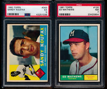 Load image into Gallery viewer, Post-WWII Graded Mega Mixer featuring a 1952 Bowman Mantle and 1952 Topps Mays (Limit 15)