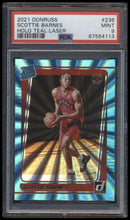 Load image into Gallery viewer, 2021 Donruss #236 Scottie Barnes Holo Teal Laser Psa 9 Mint Rc
